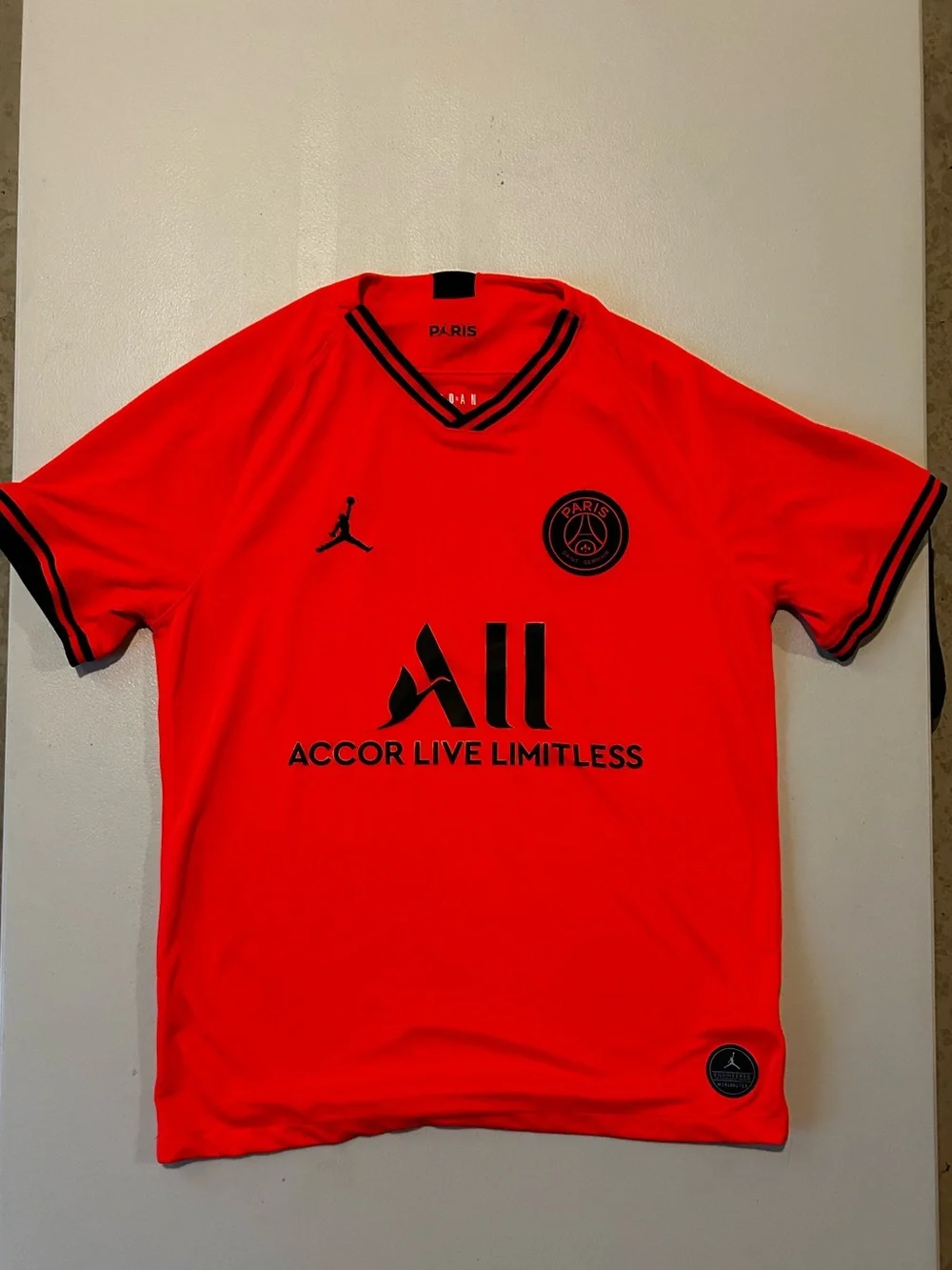 PSG Jordan 2019 Orange Jersey.